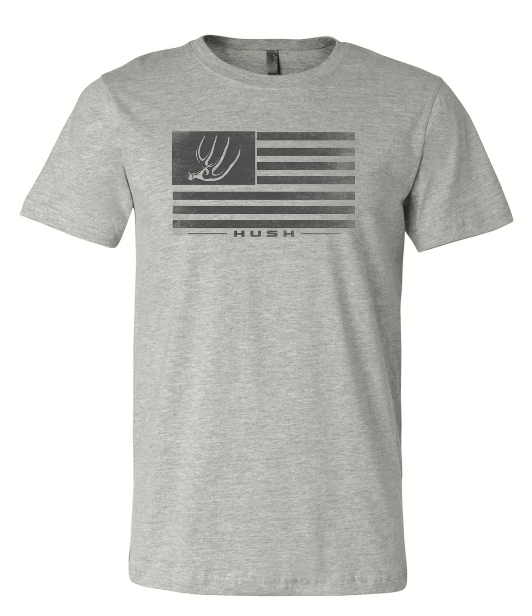 Whitetail Flag Tee - Gray