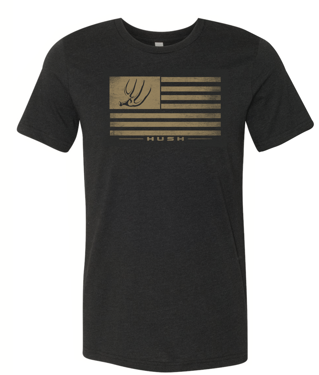 Whitetail Flag Tee - Black & Tan