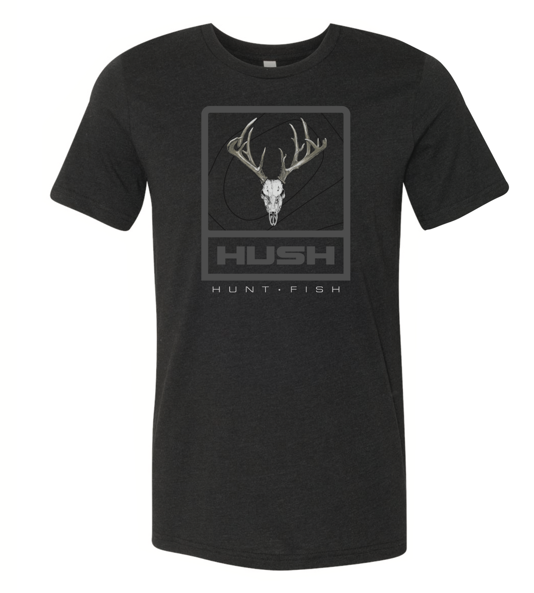 Whitetail Topo Tee - Black