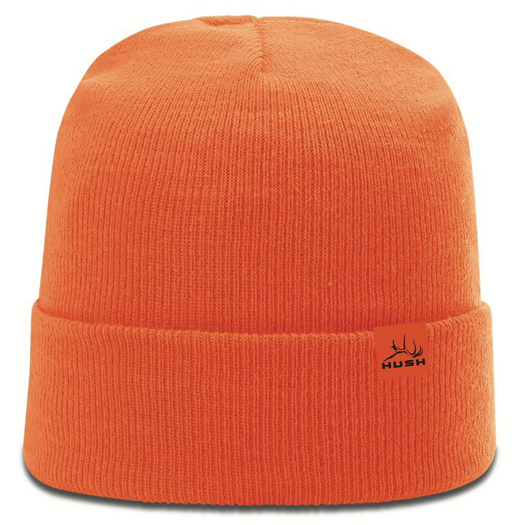 Knit Cuff Beanie - Blaze Orange