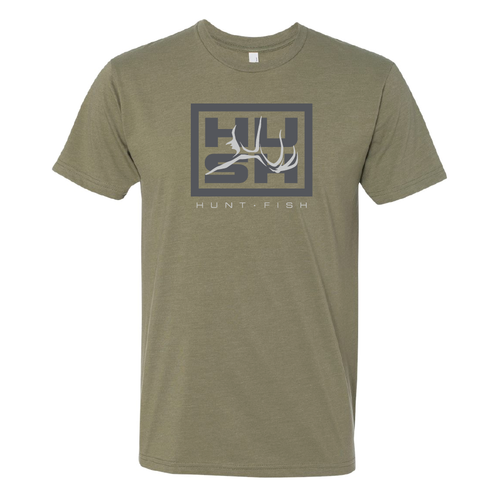 Hush Stacked Tee - Military