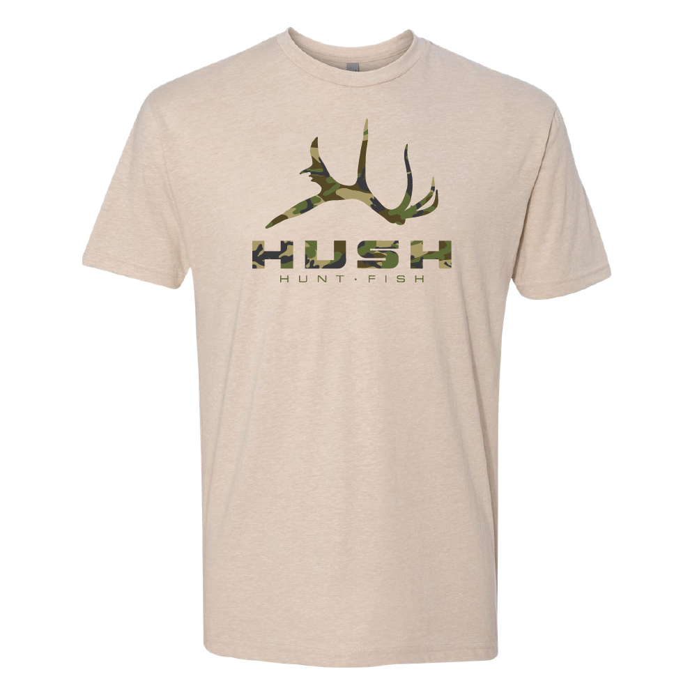 Camo Block Tee - Tan